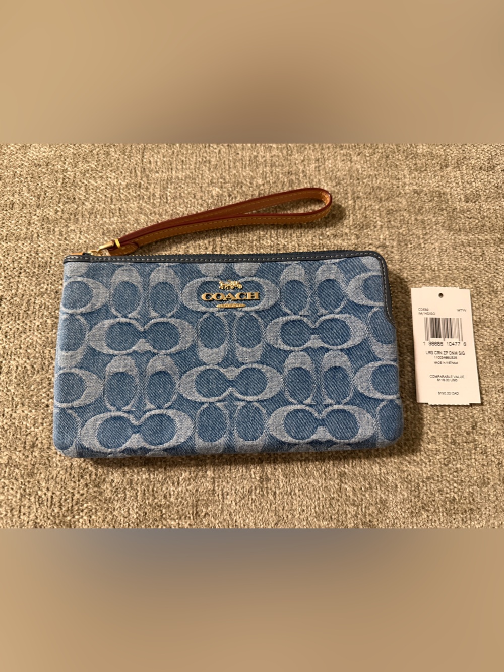 Coach large wristlet